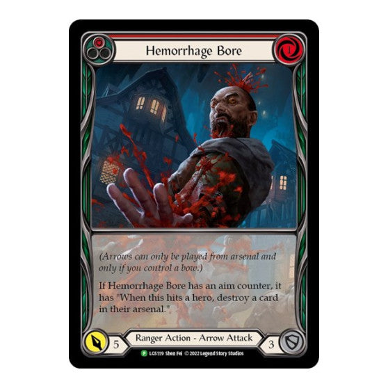 Hemorrhage Bore (Red) - LGS119 (PR) #LGS119 Promo (Rainbow Foil Lightly Played) Flesh and Blood: Promo Cards Flesh and Blood TCG: 2019