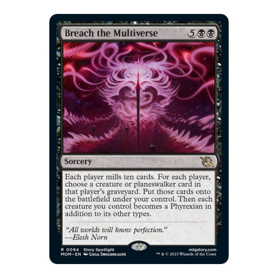 Breach the Multiverse (MOM) #94 Rare (Foil Lightly Played) March of the Machine Magic: The Gathering: 2023