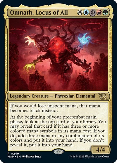 Omnath Locus of All (MOM) #249 Rare (Lightly Played) March of the Machine Magic: 2023