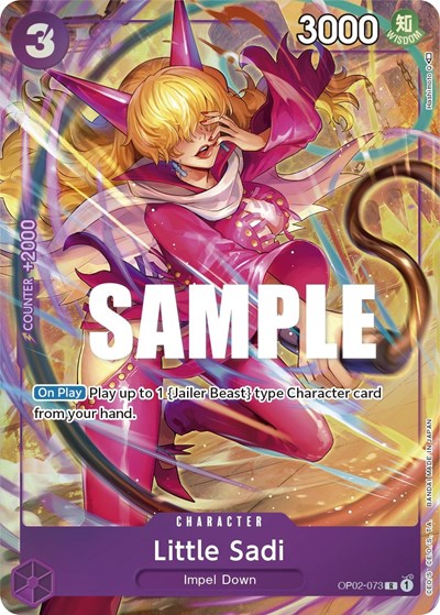 Little Sadi Alternate Art (OP02) #OP02-073 Rare (Foil Near Mint) Paramount War One Piece Card Game: 2023
