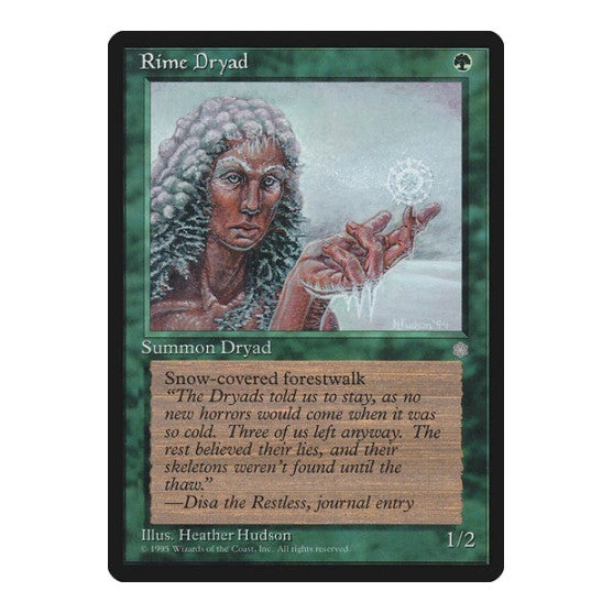 Rime Dryad (ICE) #260 Common (Moderately Played) Ice Age Magic: The Gathering: 1995