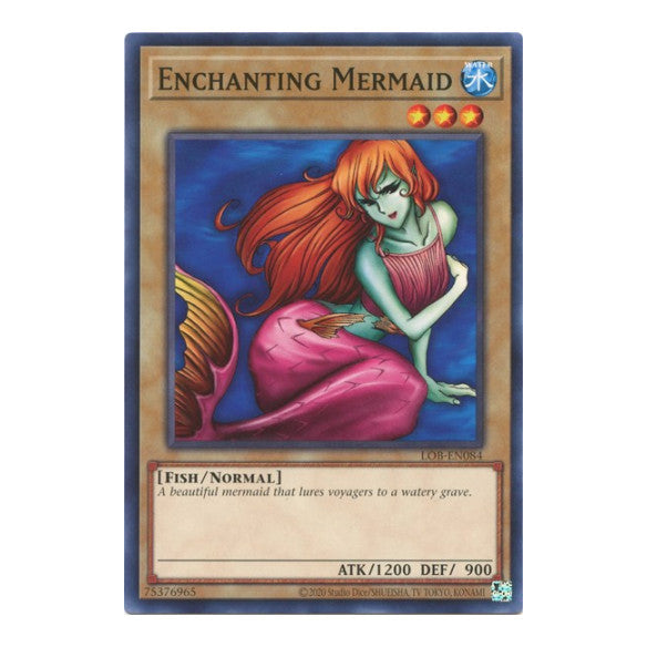 Enchanting Mermaid (LOB-EN) #LOB-EN084 Common (Unlimited Near Mint) Legend of Blue Eyes White Dragon (25th Anniversary Edition) YuGiOh: 2023