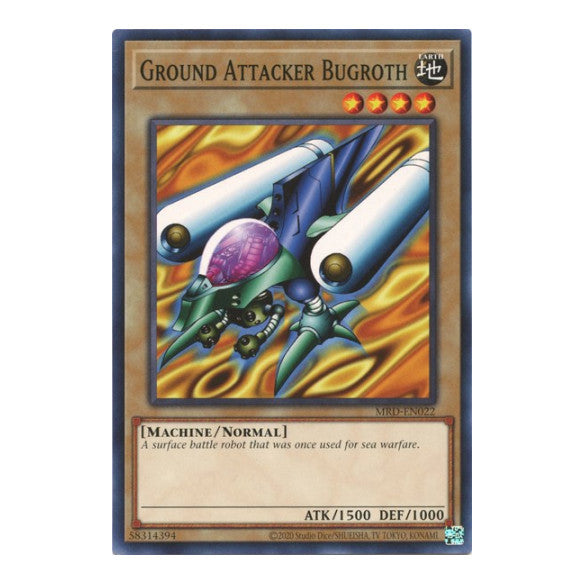 Ground Attacker Bugroth (MRD-EN) #MRD-EN022 Common (Unlimited Heavily Played) Metal Raiders (25th Anniversary Edition) YuGiOh: 2023