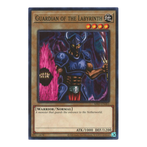 Guardian of the Labyrinth (MRD-EN) #MRD-EN083 Common (Unlimited Near Mint) Metal Raiders (25th Anniversary Edition) YuGiOh: 2023