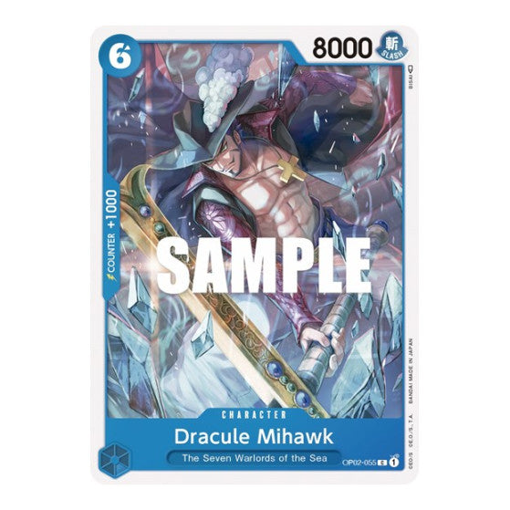 Dracule Mihawk (OP02) #OP02-055 Common (Near Mint) Paramount War One Piece Card Game: 2023