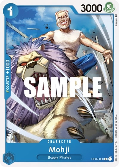Mohji (OP02) #OP02-060 Common (Near Mint) Paramount War One Piece Card Game: 2023