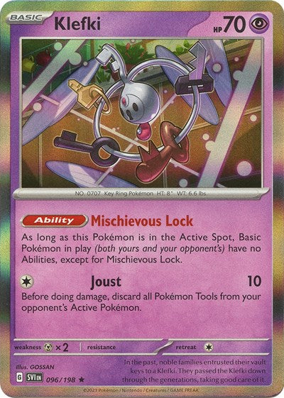 Klefki (SVI) #096/198 Rare (Holofoil Near Mint) SV01: Scarlet & Violet Base Set Pokemon: 2023