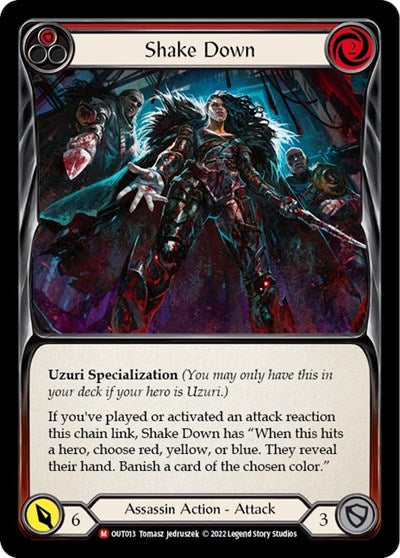 Shake Down (OUT) #OUT013 Majestic (Near Mint) Outsiders Flesh and Blood TCG: 2023