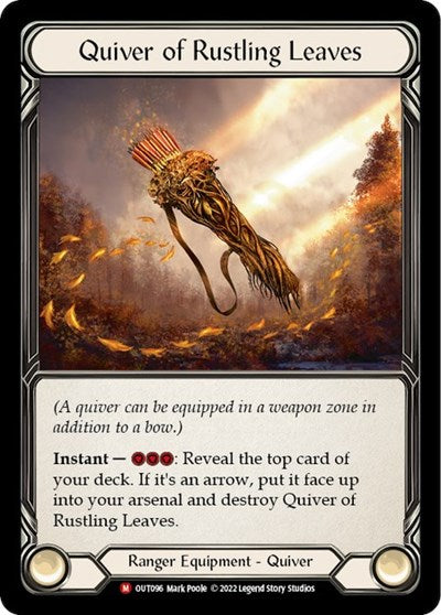 Quiver of Rustling Leaves (OUT) #OUT096 Majestic (Near Mint) Outsiders Flesh and Blood TCG: 2023