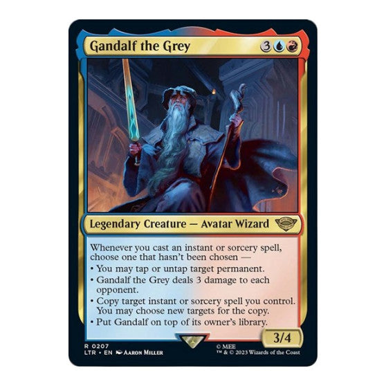 Gandalf the Grey (LTR) #207 Rare (Lightly Played) Universes Beyond: The Lord of the Rings: Tales of Middle-earth Magic: The Gathering: 2023