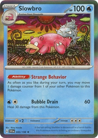 Slowbro (SVI) #043/198 Rare (Holofoil Lightly Played) SV01: Scarlet & Violet Base Set Pokemon: 2023