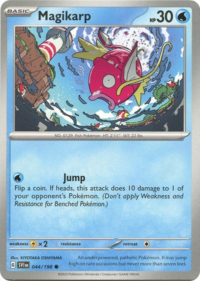 Magikarp (SVI) #044/198 Common (Reverse Holofoil Lightly Played) SV01: Scarlet & Violet Base Set Pokemon: 2023