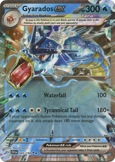 Gyarados ex 045 198 (SVI) #045/198 Double Rare (Holofoil Near Mint) SV01: Scarlet & Violet Base Set Pokemon: 2023