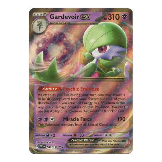 Gardevoir ex 086 198 (SVI) #086/198 Double Rare (Holofoil Near Mint) SV01: Scarlet & Violet Base Set Pokemon: 2023