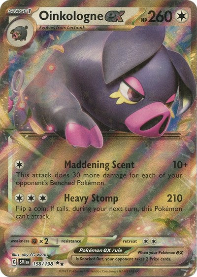Oinkologne ex 158 198 (SVI) #158/198 Double Rare (Holofoil Near Mint) SV01: Scarlet & Violet Base Set Pokemon: 2023