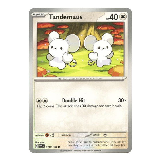 Tandemaus 160 198 (SVI) #160/198 Common (Near Mint) SV01: Scarlet & Violet Base Set Pokemon: 2023