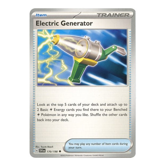 Electric Generator (SVI) #170/198 Uncommon (Near Mint) SV01: Scarlet & Violet Base Set Pokemon: 2023