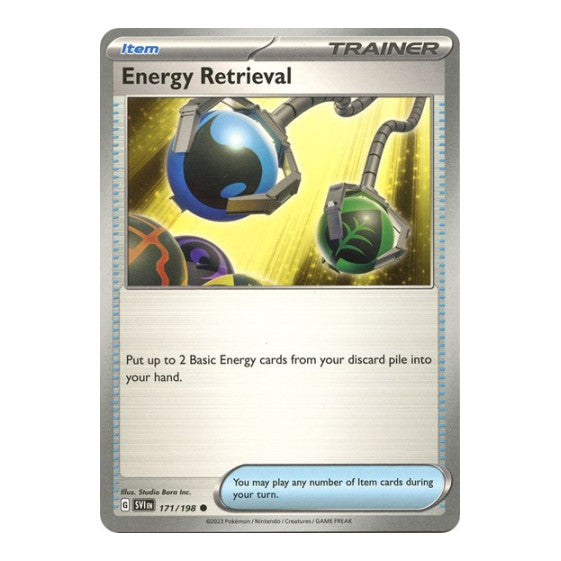 Energy Retrieval (SVI) #171/198 Common SV01: Scarlet & Violet Base Set Pokemon: 2023