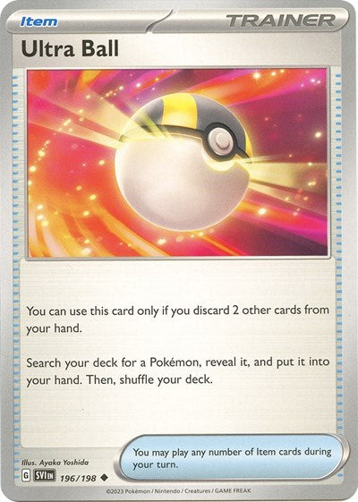Ultra Ball (SVI) #196/198 Uncommon (Near Mint) SV01: Scarlet & Violet Base Set Pokemon: 2023