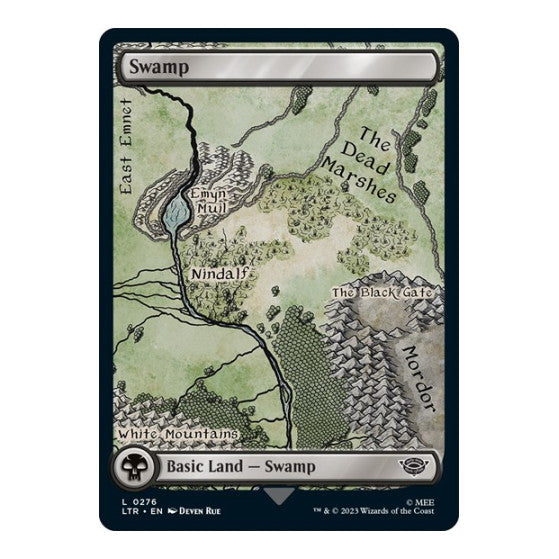 Swamp 0276 (LTR) #276 Land (Lightly Played) Universes Beyond: The Lord of the Rings: Tales of Middle-earth Magic: The Gathering: 2023
