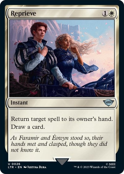 Reprieve (LTR) #26 Uncommon (Lightly Played) Universes Beyond: The Lord of the Rings: Tales of Middle-earth Magic: 2023