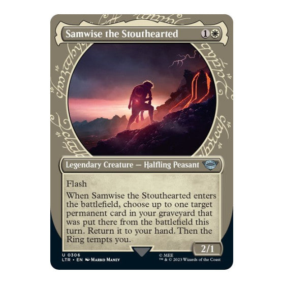 Samwise the Stouthearted Showcase (LTR) #306 Uncommon (Lightly Played) Universes Beyond: The Lord of the Rings: Tales of Middle-earth Magic: The Gathering: 2023