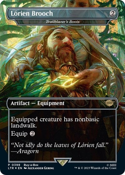 Lorien Brooch - Trailblazer's Boots (BABP) #398 Promo (Foil Near Mint) Buy-A-Box Promos Magic: The Gathering: 2009