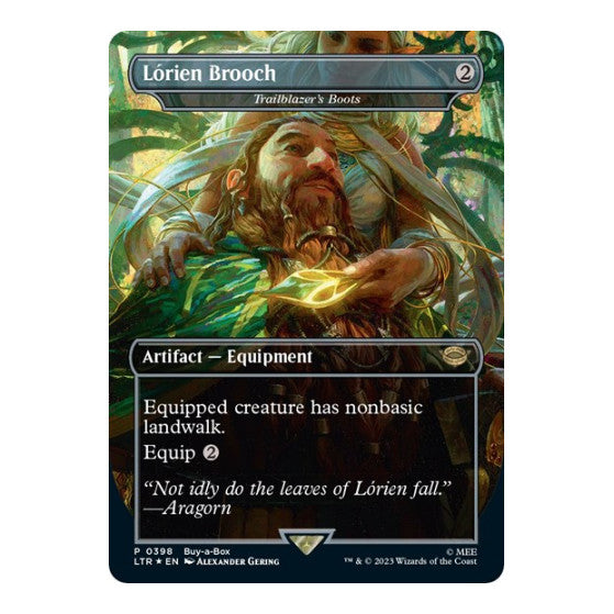 Lorien Brooch Trailblazers Boots (BABP) #398 Promo (Foil Near Mint) Buy-A-Box Promos Magic: The Gathering: 2009