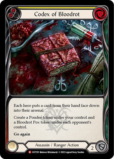 Codex of Bloodrot (OUT) #OUT159 Majestic Outsiders Flesh & Blood TCG: 2023