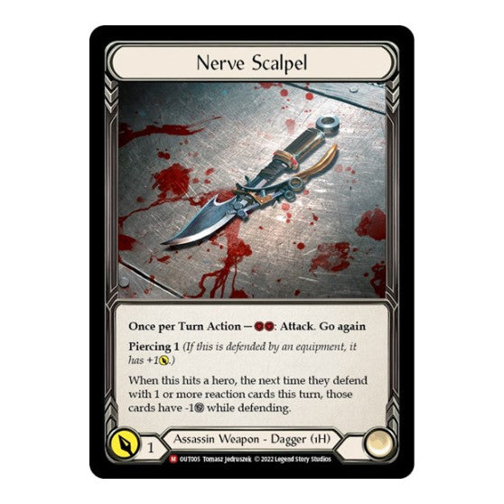 Nerve Scalpel (OUT) #OUT005 Majestic (Near Mint) Outsiders Flesh and Blood TCG: 2023