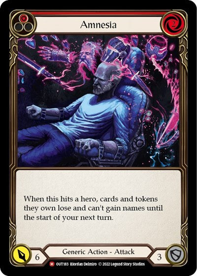 Amnesia (OUT) #OUT183 Majestic (Rainbow Foil Near Mint) Outsiders Flesh and Blood TCG: 2023
