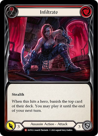 Infiltrate (OUT) #OUT012 Majestic (Near Mint) Outsiders Flesh & Blood TCG: 2023
