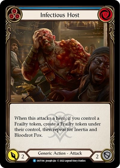 Infectious Host Blue (OUT) #OUT194 Rare Outsiders Flesh and Blood TCG: 2023