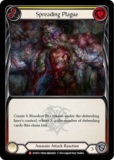 Spreading Plague (OUT) #OUT014 Majestic (Near Mint) Outsiders Flesh & Blood TCG: 2023