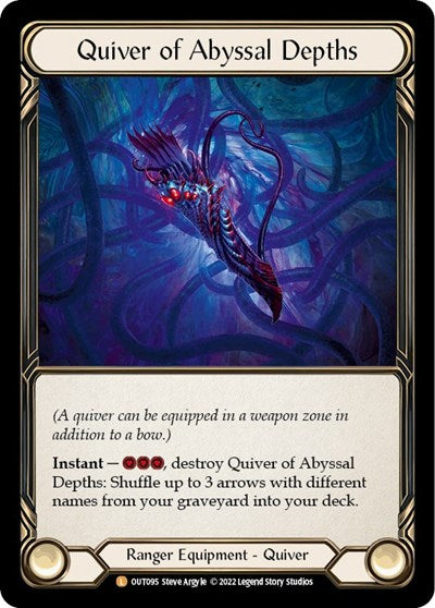 Quiver of Abyssal Depths (OUT) #OUT095 Legendary (Rainbow Foil Near Mint) Outsiders Flesh and Blood TCG: 2023