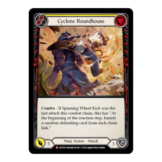 Cyclone Roundhouse (OUT) #OUT050 Majestic (Lightly Played) Outsiders Flesh and Blood TCG: 2023