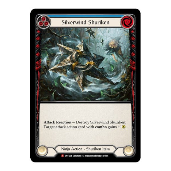 Silverwind Shuriken (OUT) #OUT054 Majestic (Near Mint) Outsiders Flesh and Blood TCG: 2023
