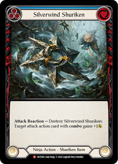 Silverwind Shuriken (OUT) #OUT054 Majestic (Near Mint) Outsiders Flesh and Blood TCG: 2023