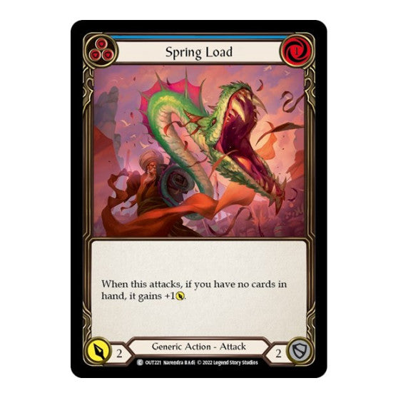 Spring Load (Blue) (OUT) #OUT221 Common Outsiders Flesh and Blood TCG: 2023