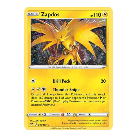 Zapdos (Cosmos Holo) (MCAP) #048/185 Promo (Holofoil Lightly Played) Miscellaneous Cards & Products Pokemon: 2026