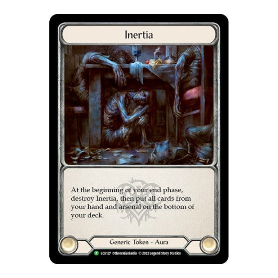 Inertia // Ponder - LGS127 (PR) #LGS127 // LGS128 Token (Cold Foil Near Mint) Flesh and Blood: Promo Cards Flesh and Blood TCG: 2019