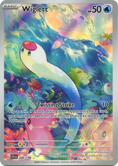 Wiglett - 206/198 (SVI) #206/198 Illustration Rare (Holofoil Near Mint) SV01: Scarlet & Violet Base Set Pokemon: 2023