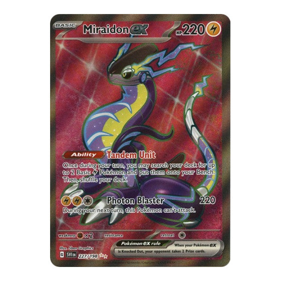 Miraidon ex 227 198 (SVI) #227/198 Ultra Rare (Holofoil Near Mint) SV01: Scarlet & Violet Base Set Pokemon: 2023