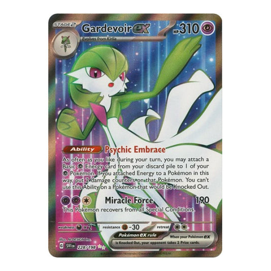 Gardevoir ex - 228/198 (SVI) #228/198 Ultra Rare (Holofoil Moderately Played) SV01: Scarlet & Violet Base Set Pokemon: 2023