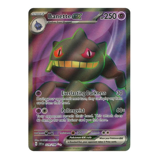 Banette ex - 229/198 (SVI) #229/198 Ultra Rare (Holofoil Near Mint) SV01: Scarlet & Violet Base Set Pokemon: 2023