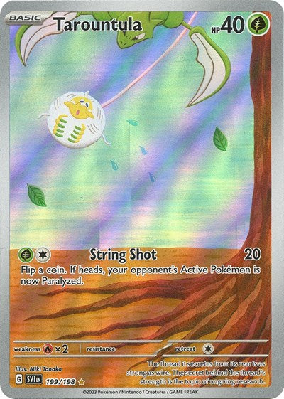 Tarountula 199 198 (SVI) #199/198 Illustration Rare (Holofoil Near Mint) SV01: Scarlet & Violet Base Set Pokemon: 2023