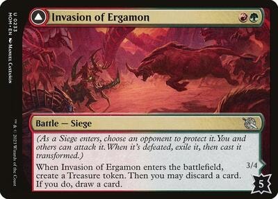 Invasion of Ergamon (MOM) #233 Uncommon (Lightly Played) March of the Machine Magic: The Gathering: 2023