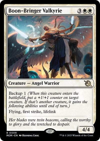 Boon Bringer Valkyrie (MOM) #9 Rare (Lightly Played) March of the Machine Magic: 2023