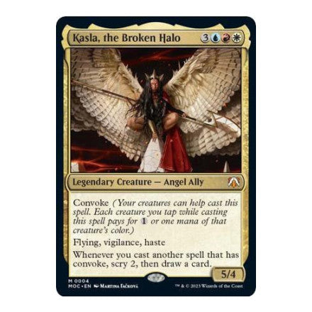 Kasla the Broken Halo (MOC) #4 Mythic Rare (Foil Lightly Played) Commander: March of the Machine Magic: The Gathering: 2023
