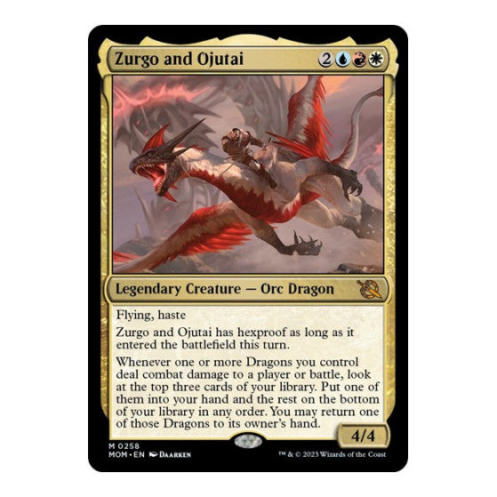 Zurgo and Ojutai (MOM) #258 Mythic Rare (Lightly Played) March of the Machine Magic: The Gathering: 2023